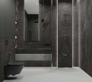 Керамогранит Laparet Festa Grafite темно-серый матовый глянцевые чернила арт LP6012G0621R (60х119,5)